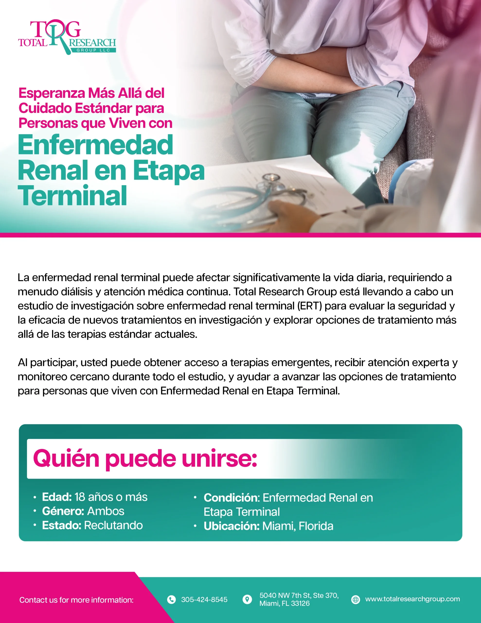 Flyer - End stage kidney disease 1